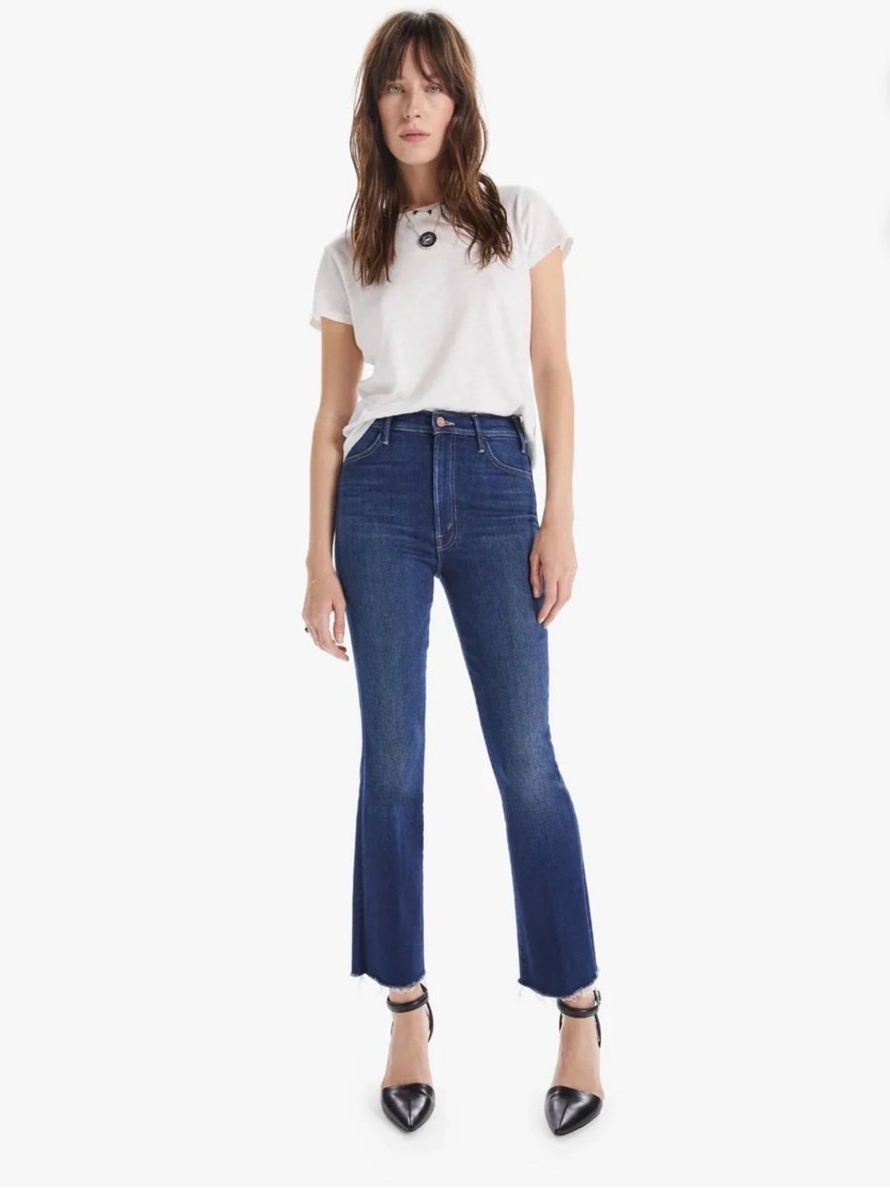 MOTHER the hustler ankle fray jeans - home movies - 25